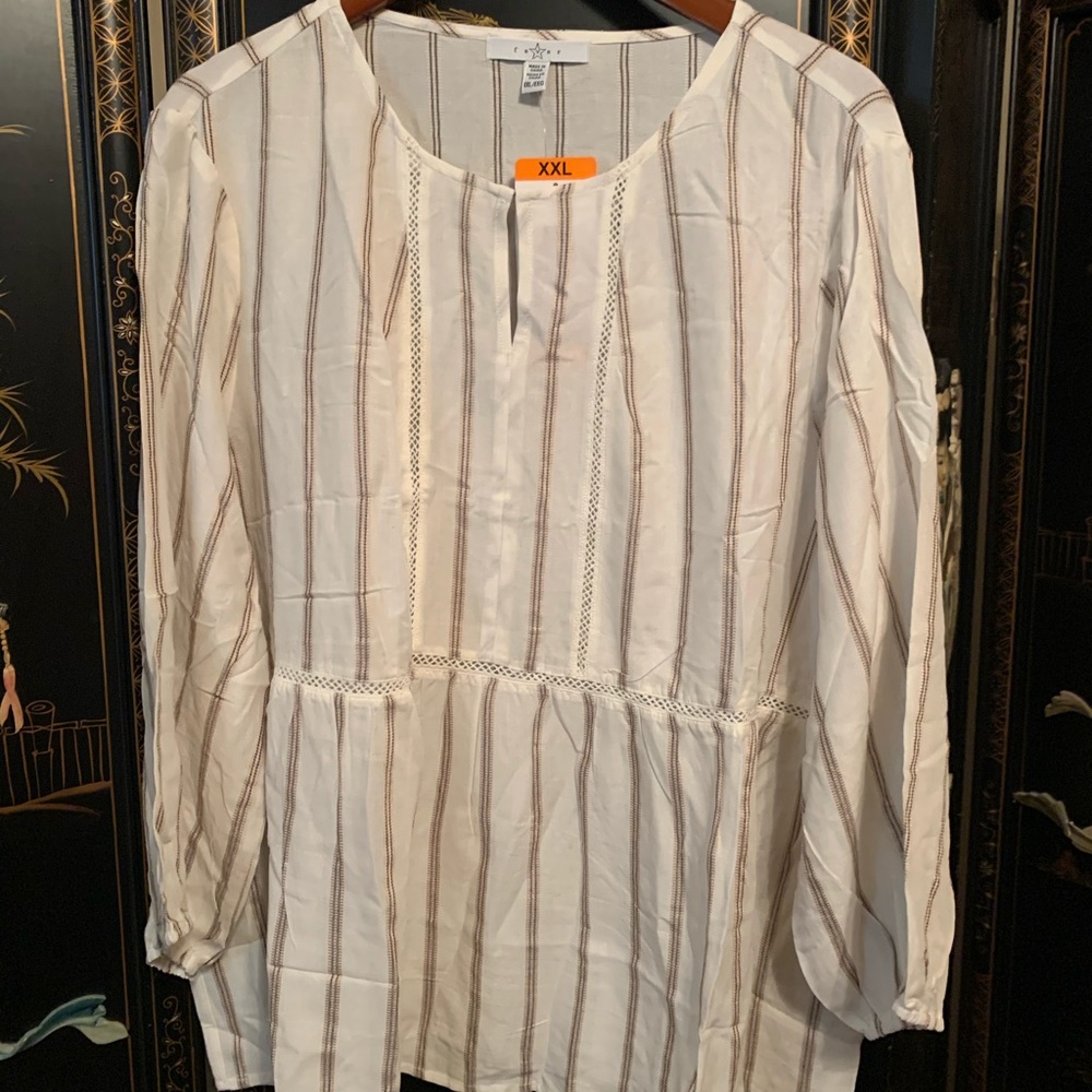 Babydoll Tunic Top with 3/4 Sleeves